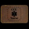 Faux Leather Engravable Patch - Round-Corner Rectangular Thumbnail
