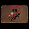 Faux Leather Engravable Patch - Round-Corner Rectangular Thumbnail