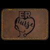 Faux Leather Engravable Patch - Round-Corner Rectangular Thumbnail