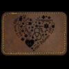 Faux Leather Engravable Patch - Round-Corner Rectangular Thumbnail