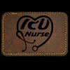 Faux Leather Engravable Patch - Round-Corner Rectangular Thumbnail