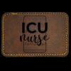 Faux Leather Engravable Patch - Round-Corner Rectangular Thumbnail