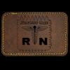 Faux Leather Engravable Patch - Round-Corner Rectangular Thumbnail