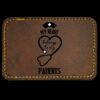 Faux Leather Engravable Patch - Round-Corner Rectangular Thumbnail