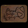 Faux Leather Engravable Patch - Round-Corner Rectangular Thumbnail