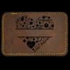 Faux Leather Engravable Patch - Round-Corner Rectangular Thumbnail