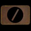 Faux Leather Engravable Patch - Round-Corner Rectangular Thumbnail
