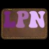 Faux Leather Engravable Patch - Round-Corner Rectangular Thumbnail