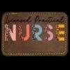 Faux Leather Engravable Patch - Round-Corner Rectangular Thumbnail