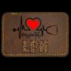 Faux Leather Engravable Patch - Round-Corner Rectangular Thumbnail