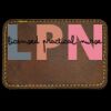 Faux Leather Engravable Patch - Round-Corner Rectangular Thumbnail
