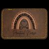 Faux Leather Engravable Patch - Round-Corner Rectangular Thumbnail