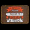 Faux Leather Engravable Patch - Round-Corner Rectangular Thumbnail
