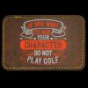 Faux Leather Engravable Patch - Round-Corner Rectangular Thumbnail
