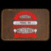 Faux Leather Engravable Patch - Round-Corner Rectangular Thumbnail