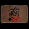 Faux Leather Engravable Patch - Round-Corner Rectangular Thumbnail