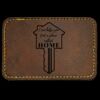 Faux Leather Engravable Patch - Round-Corner Rectangular Thumbnail