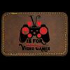 Faux Leather Engravable Patch - Round-Corner Rectangular Thumbnail