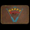 Faux Leather Engravable Patch - Round-Corner Rectangular Thumbnail