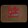 Faux Leather Engravable Patch - Round-Corner Rectangular Thumbnail