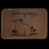 Faux Leather Engravable Patch - Round-Corner Rectangular Thumbnail