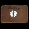 Faux Leather Engravable Patch - Round-Corner Rectangular Thumbnail