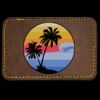 Faux Leather Engravable Patch - Round-Corner Rectangular Thumbnail