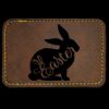 Faux Leather Engravable Patch - Round-Corner Rectangular Thumbnail