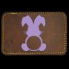 Faux Leather Engravable Patch - Round-Corner Rectangular Thumbnail