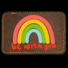 Faux Leather Engravable Patch - Round-Corner Rectangular Thumbnail