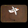 Faux Leather Engravable Patch - Round-Corner Rectangular Thumbnail