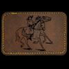 Faux Leather Engravable Patch - Round-Corner Rectangular Thumbnail