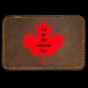 Faux Leather Engravable Patch - Round-Corner Rectangular Thumbnail