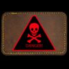 Faux Leather Engravable Patch - Round-Corner Rectangular Thumbnail