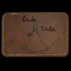 Faux Leather Engravable Patch - Round-Corner Rectangular Thumbnail