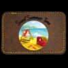 Faux Leather Engravable Patch - Round-Corner Rectangular Thumbnail