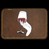 Faux Leather Engravable Patch - Round-Corner Rectangular Thumbnail