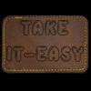 Faux Leather Engravable Patch - Round-Corner Rectangular Thumbnail