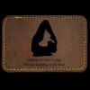 Faux Leather Engravable Patch - Round-Corner Rectangular Thumbnail