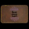 Faux Leather Engravable Patch - Round-Corner Rectangular Thumbnail