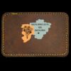 Faux Leather Engravable Patch - Round-Corner Rectangular Thumbnail