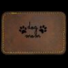 Faux Leather Engravable Patch - Round-Corner Rectangular Thumbnail