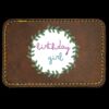Faux Leather Engravable Patch - Round-Corner Rectangular Thumbnail