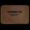 Faux Leather Engravable Patch - Round-Corner Rectangular Thumbnail