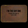 Faux Leather Engravable Patch - Round-Corner Rectangular Thumbnail