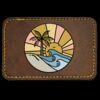 Faux Leather Engravable Patch - Round-Corner Rectangular Thumbnail