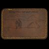 Faux Leather Engravable Patch - Round-Corner Rectangular Thumbnail