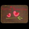 Faux Leather Engravable Patch - Round-Corner Rectangular Thumbnail