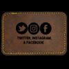 Faux Leather Engravable Patch - Round-Corner Rectangular Thumbnail
