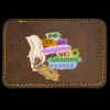 Faux Leather Engravable Patch - Round-Corner Rectangular Thumbnail